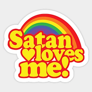 Satan Loves Me! Sticker